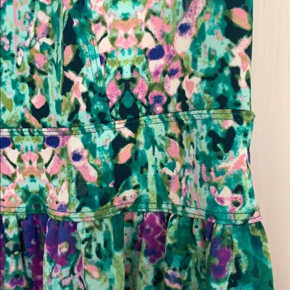 Cynthia Rowley A-Line Dress Abstract Floral Size 6 - Picture 5 of 7